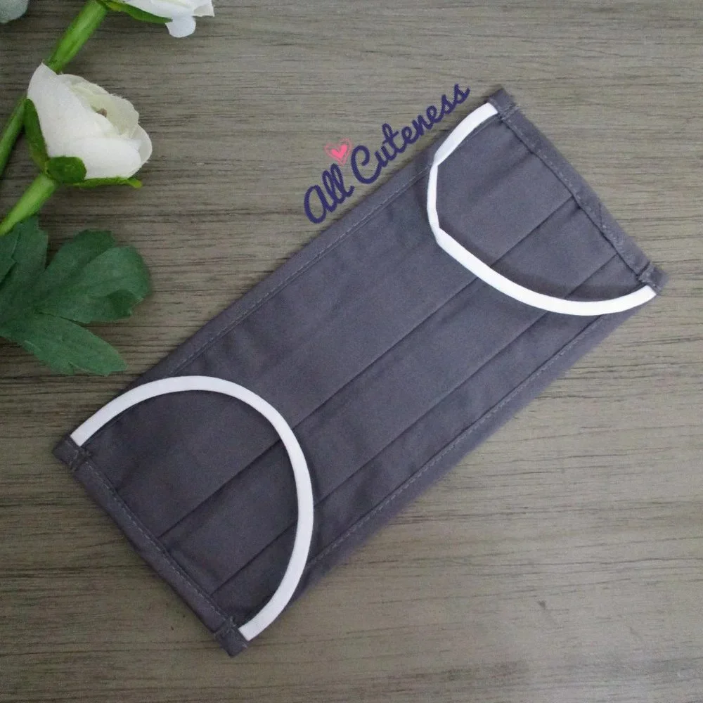 Gray Cloth Face Mask
